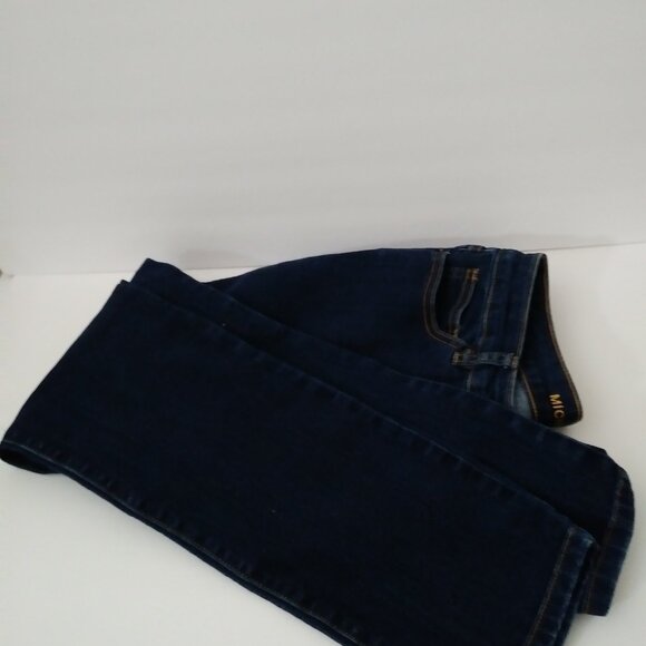 Michael Kors Izzy Skinny Jeans Dark Wash Mid-Rise Skinny Jeans Size 8 - Picture 4 of 15